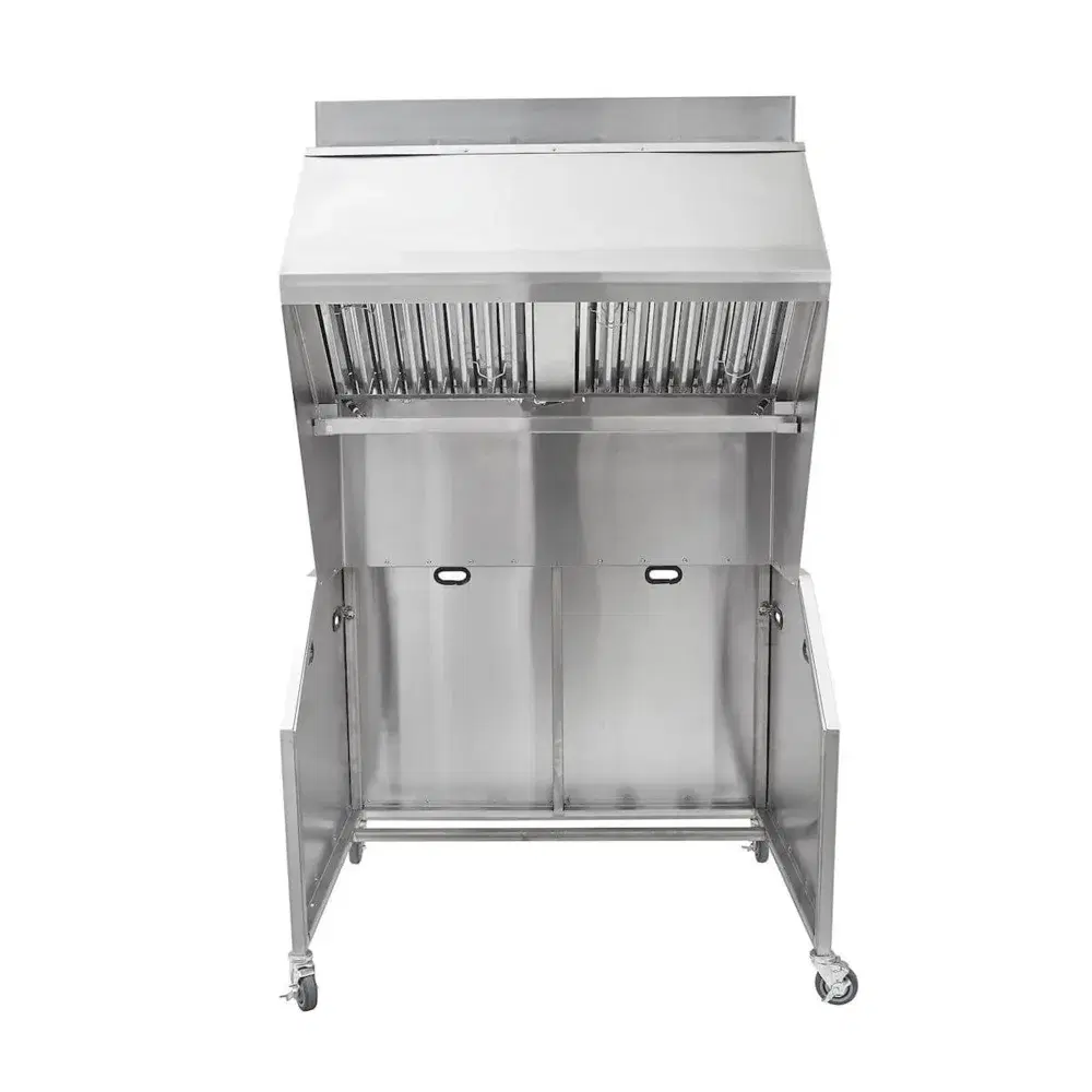 KitchenCore Series 48" Portable Ventless Hood System, R-102 Fire Suppression, 18-Gauge, Stainless Steel