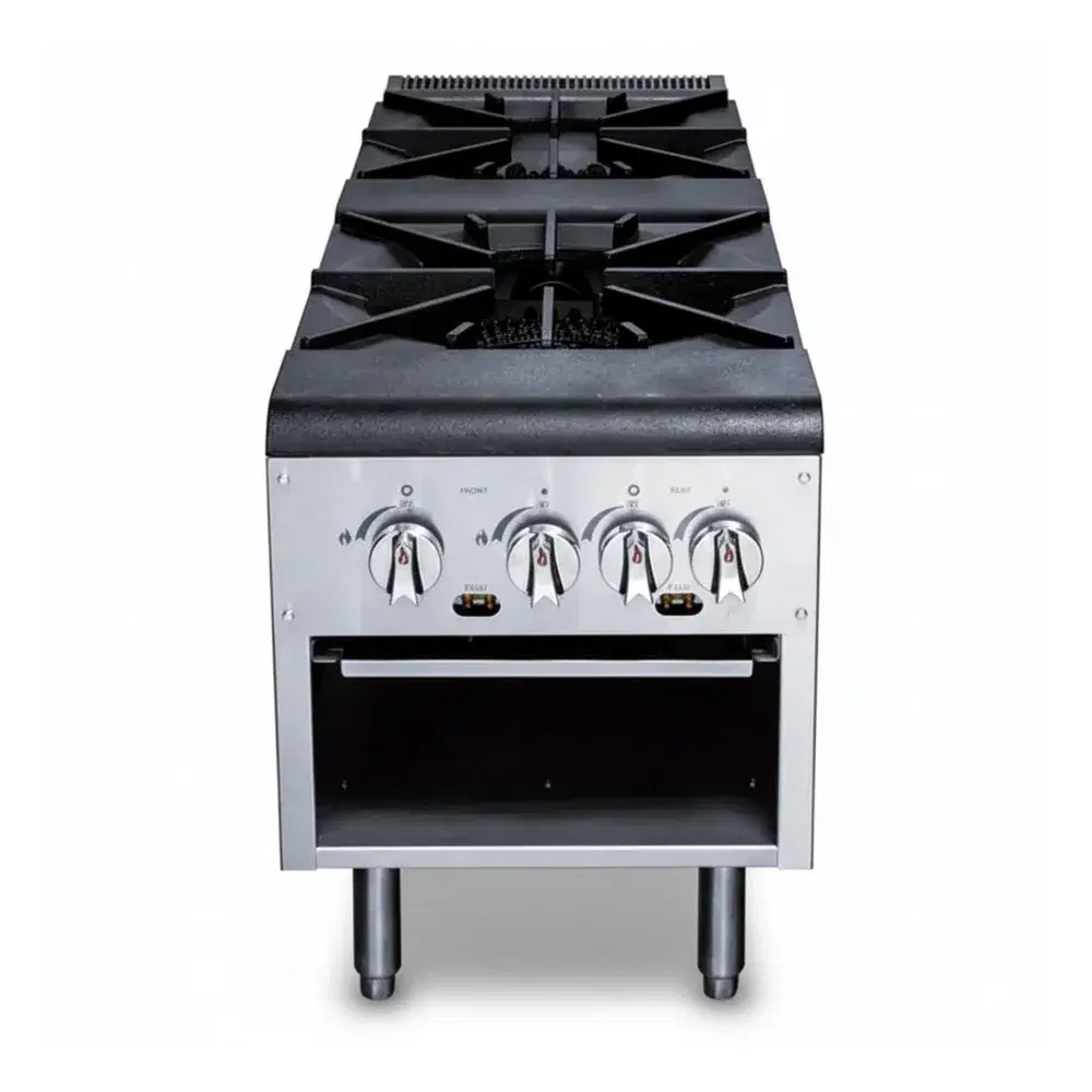 KitchenCore Series 18" Stock Pot Range, 4 Burners, 160,000 BTU - Convertible
