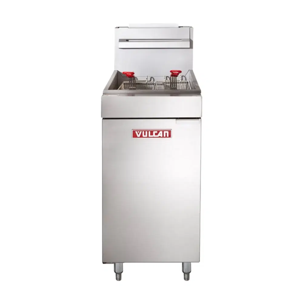 Vulcan LG300-1 16" Commercial Gas Fryer, Natural Gas, 35-40 lbs Oil Capacity, 90,000 BTU