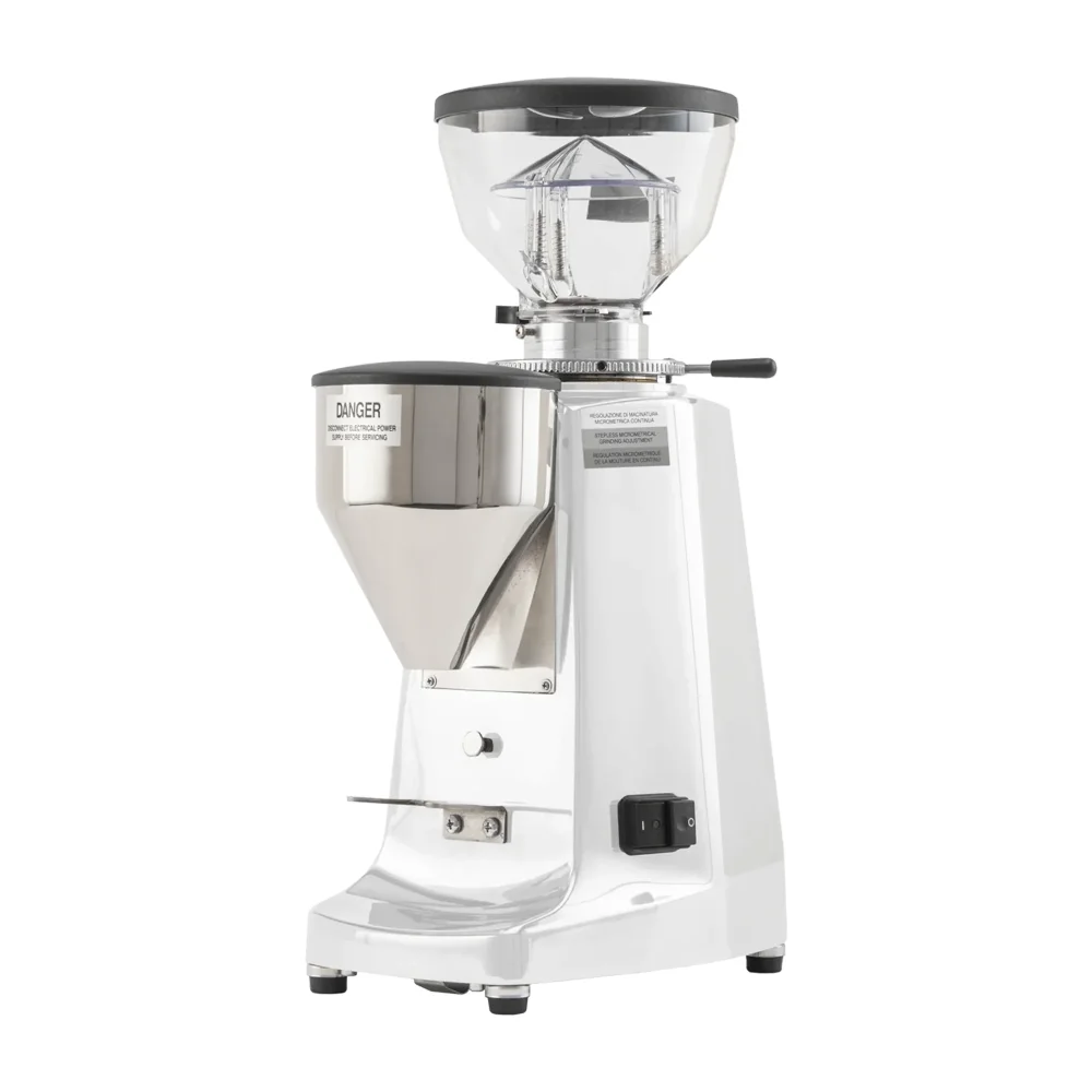 Mazzer LM Lux D 0.75 lbs On-Demand Commercial Espresso Grinder, 1600 RPM, White