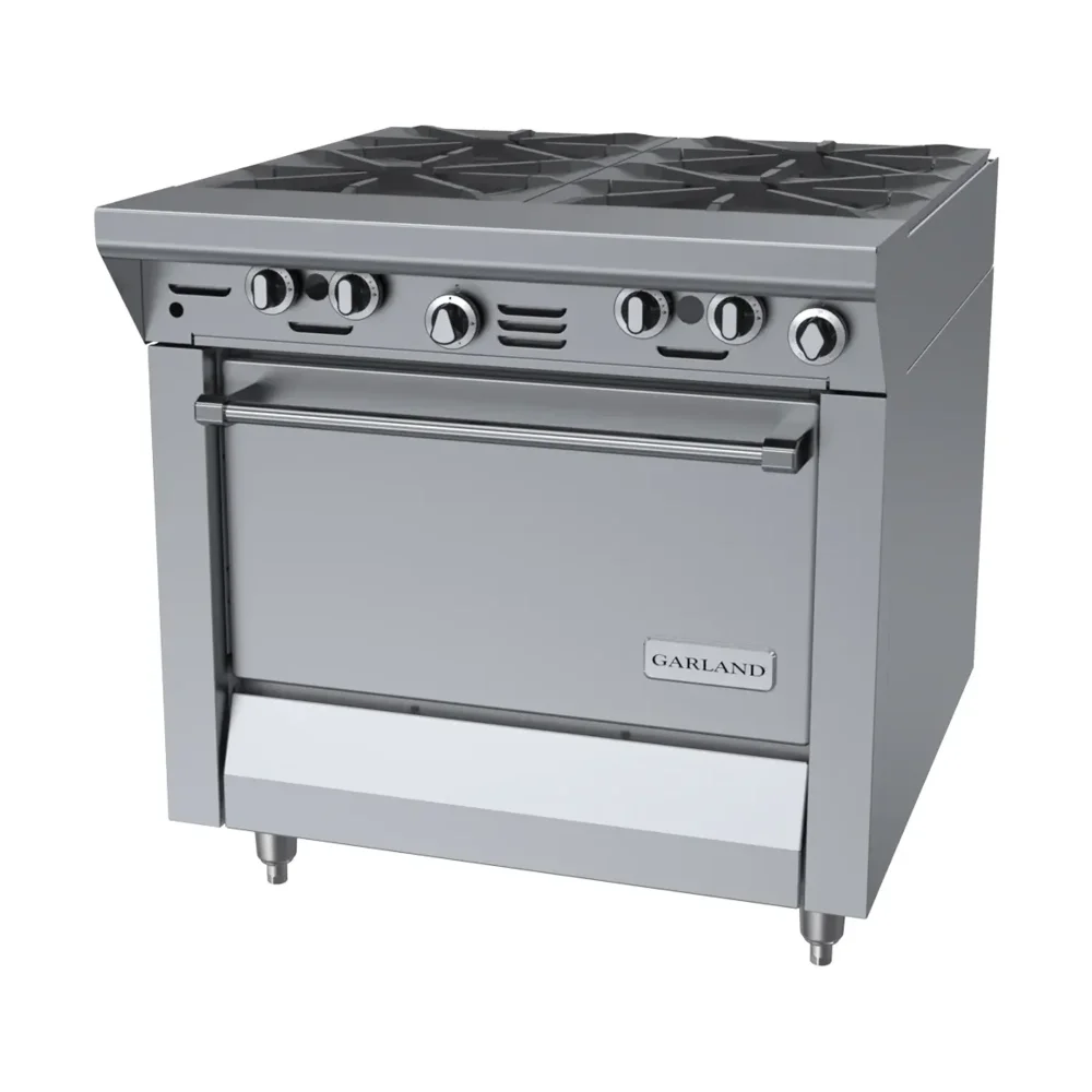 Garland M44R 34" Commercial Gas Range, 4 Burners, Standard Oven, Liquid Propane