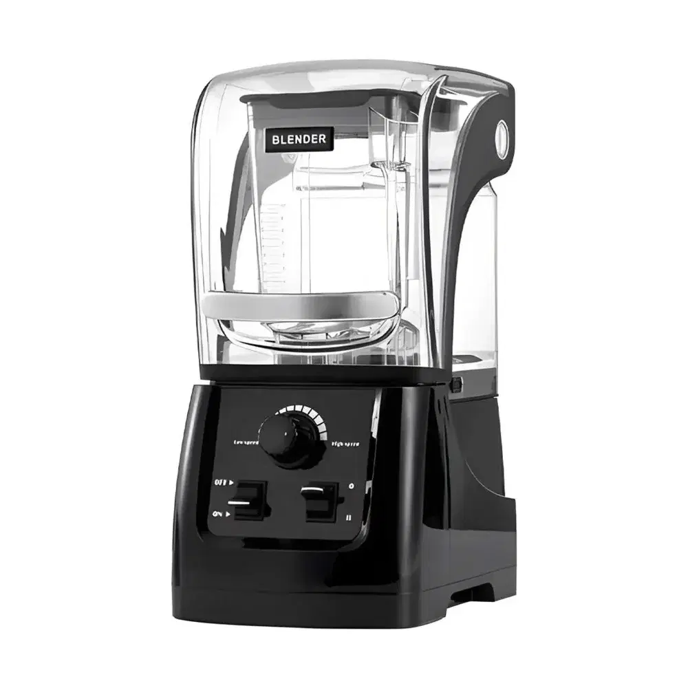 Prepline 64oz Commercial Blender, Sound Cover & Variable Speed, 3.5 HP, 110V