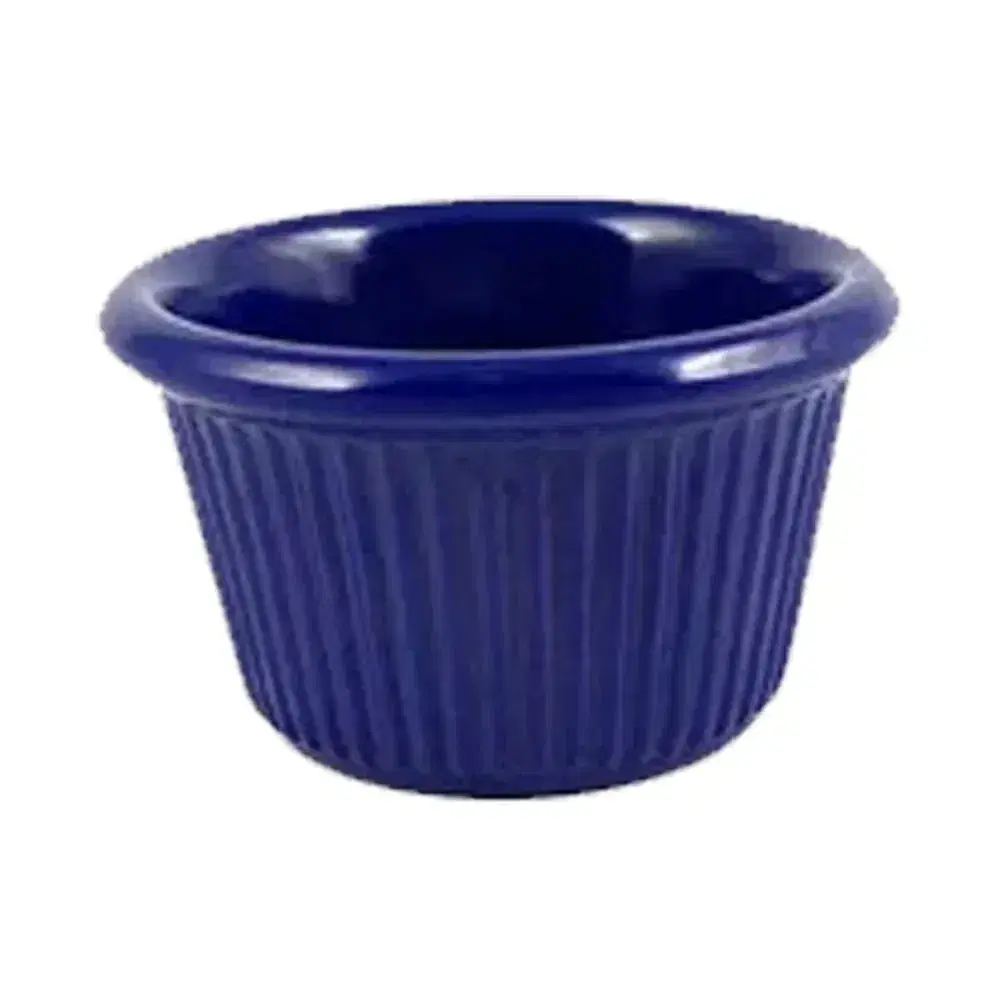 Thunder Group ML507CB1 1.5 oz Fluted Melamine Ramekin, Cobalt Blue