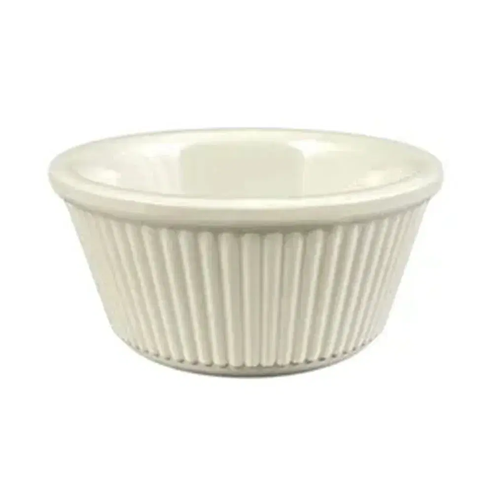 Thunder Group ML531B1 3 oz Fluted Melamine Ramekin, Bone