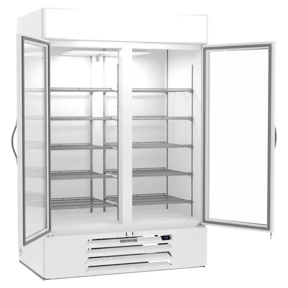 Beverage-Air MMF49HC-1-W-IQ MarketMax 52" Merchandiser Freezer with Electronic Lock, Glass Door, White
