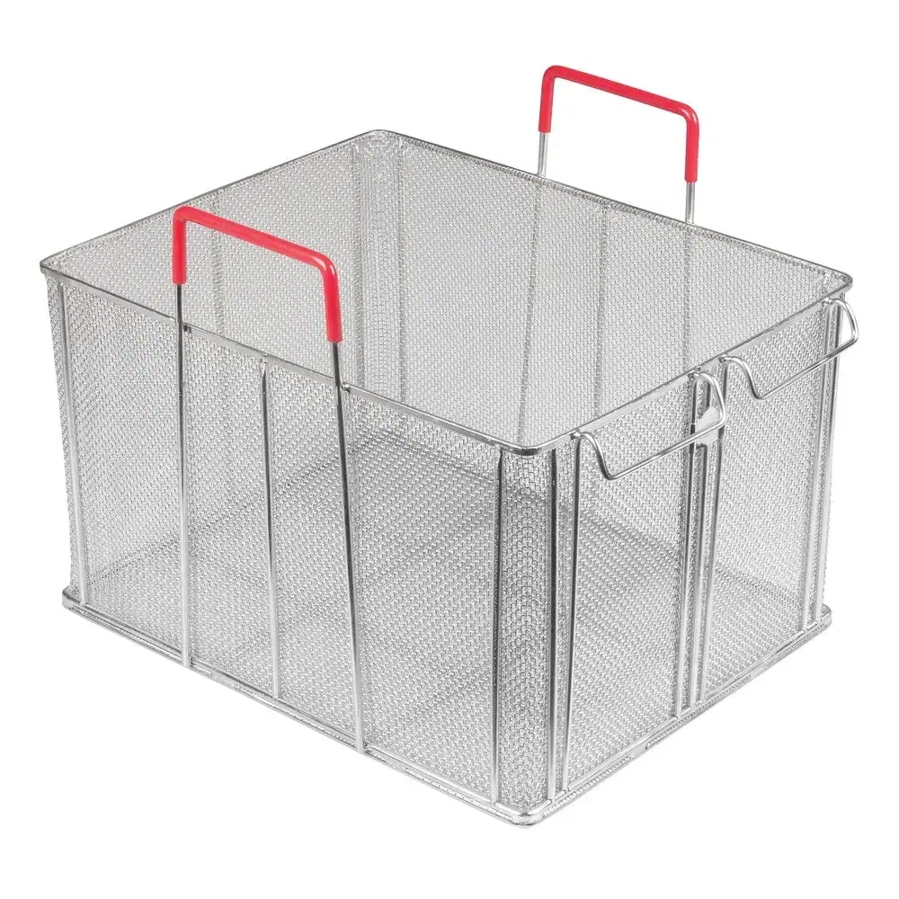 Winco MPN-1613 Bulk Pasta Boil Basket, 17-1/8" x 13-1/8" x 13", Stainless Steel