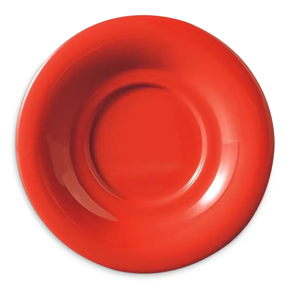 Yanco MS-9303RD 5.5" Saucer, Orange-Red Melamine for Model MS-303/313/5044/9018