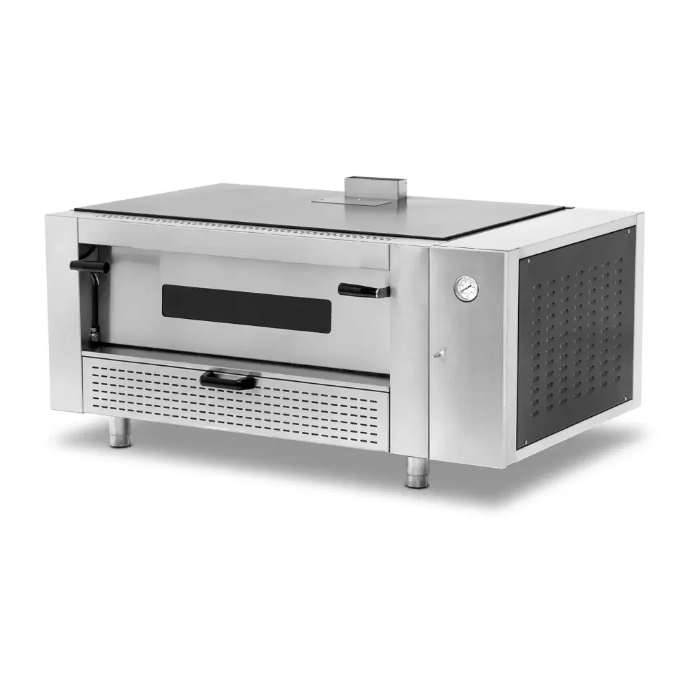 Pegasus MS56DG-1 56" Countertop Pizza Oven, Single Deck, Natural Gas, 36" x 36" Chamber, 75,000 BTU - Melstone Series