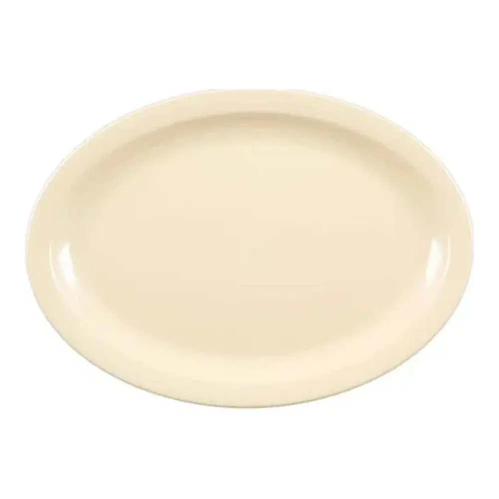 Thunder Group NS515T 13-1/4" x 9-5/8" Melamine Narrow Rim Platter