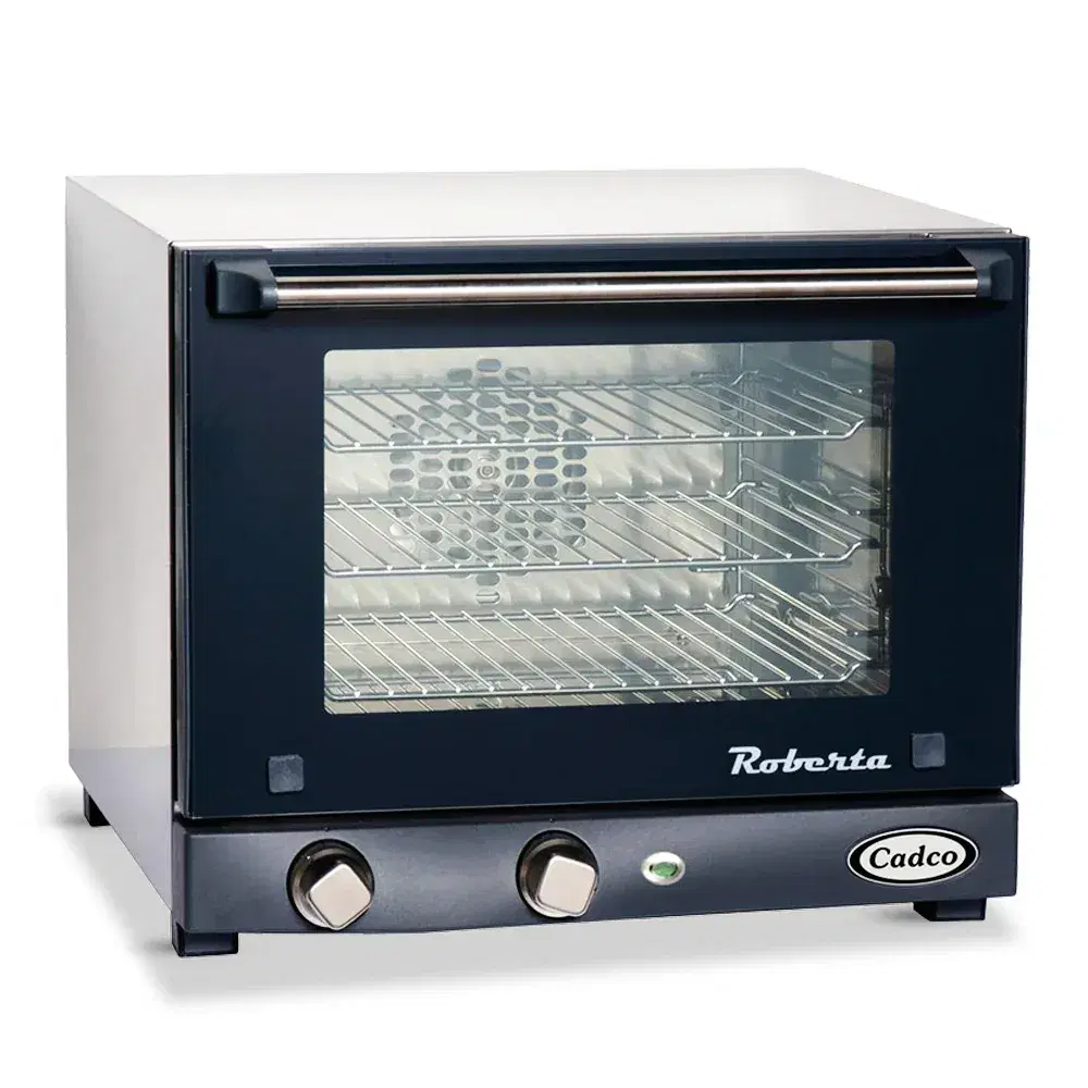 Cadco OV-003 Roberta  Quarter Size Commercial Countertop Convection oven-Manual, 3 Shelf Medium-Duty - 120V