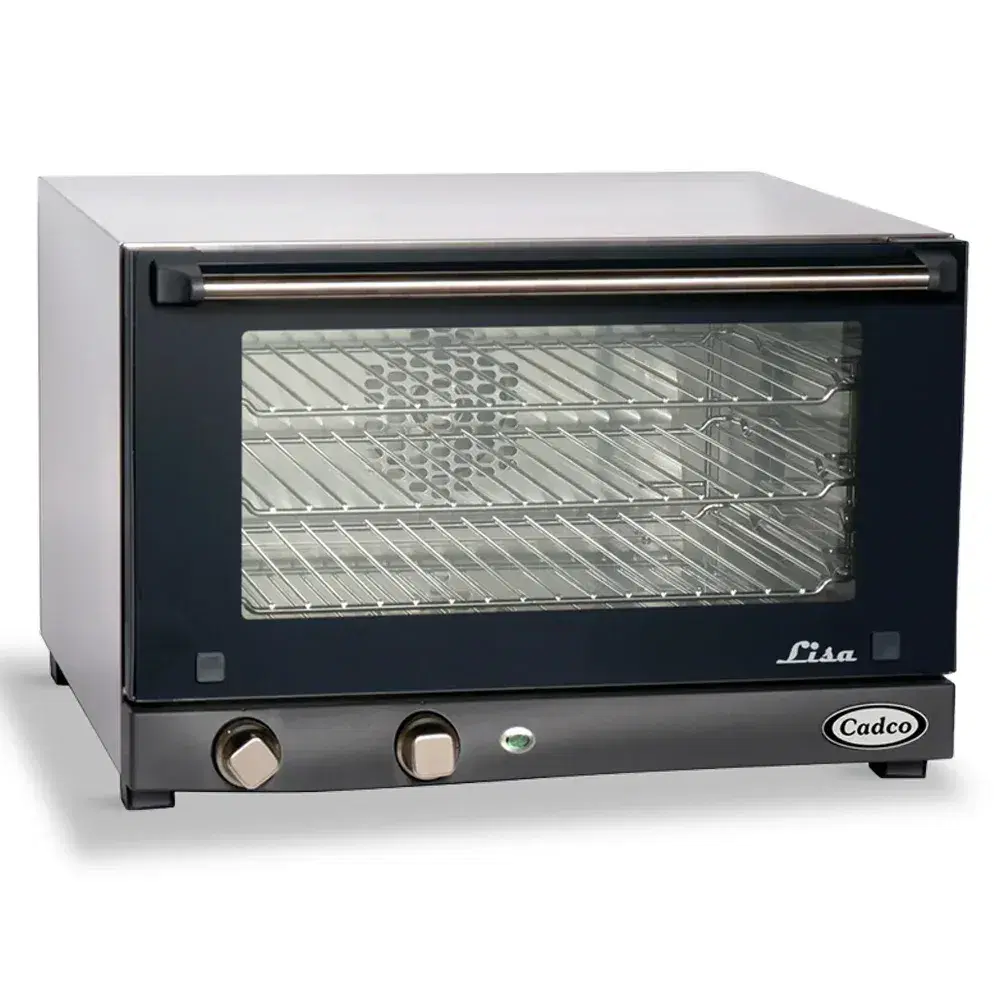 Cadco OV-013 Lisa Half Size Commercial Countertop Convection oven-Manual, 3 Shelf  Medium-Duty - 120V