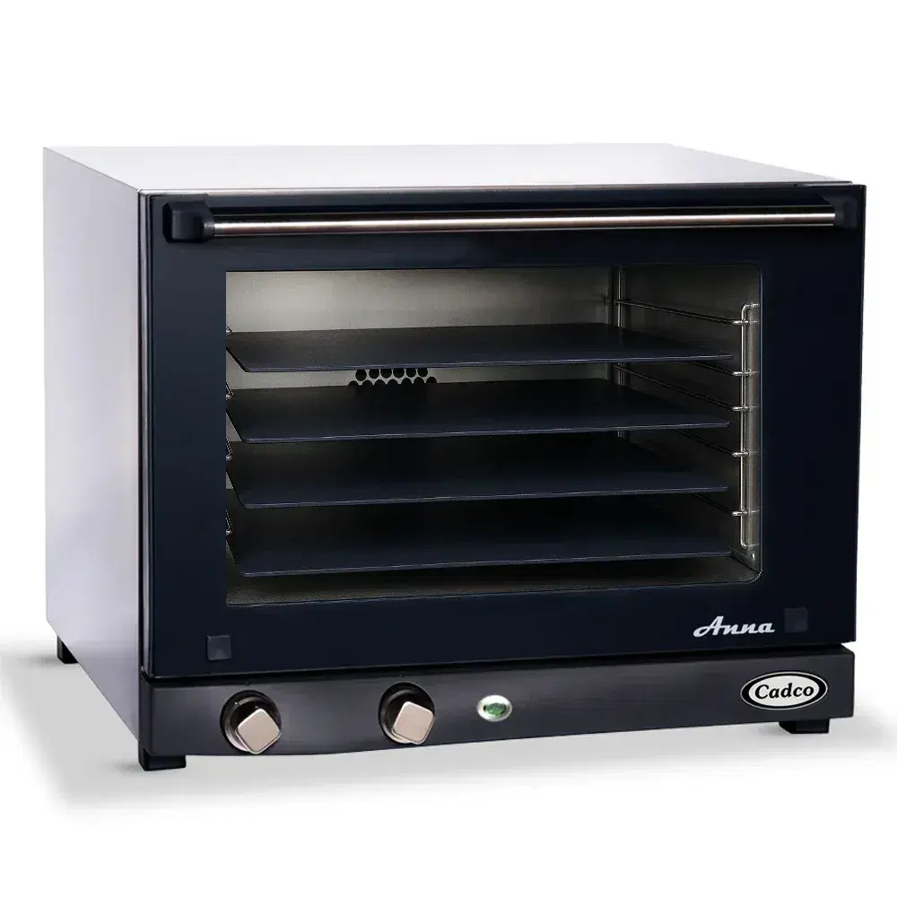 Cadco OV-023P Anna Half Size Commercial Countertop Pizza Convection oven-Manual, 4 Shelf Medium-Duty - 208-240V