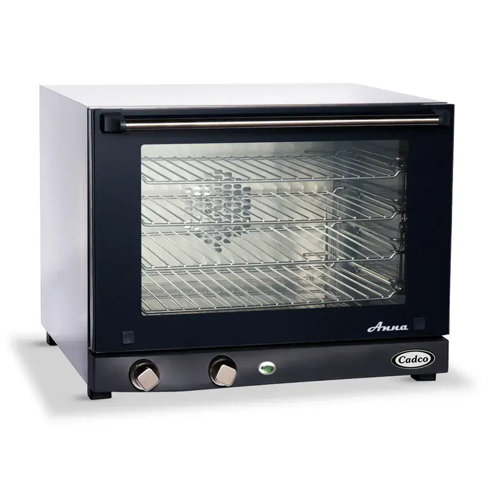 Cadco OV-023 Anna Half Size Commercial Countertop Convection oven-Manual, 4 Shelf Medium-Duty, - 208-240V