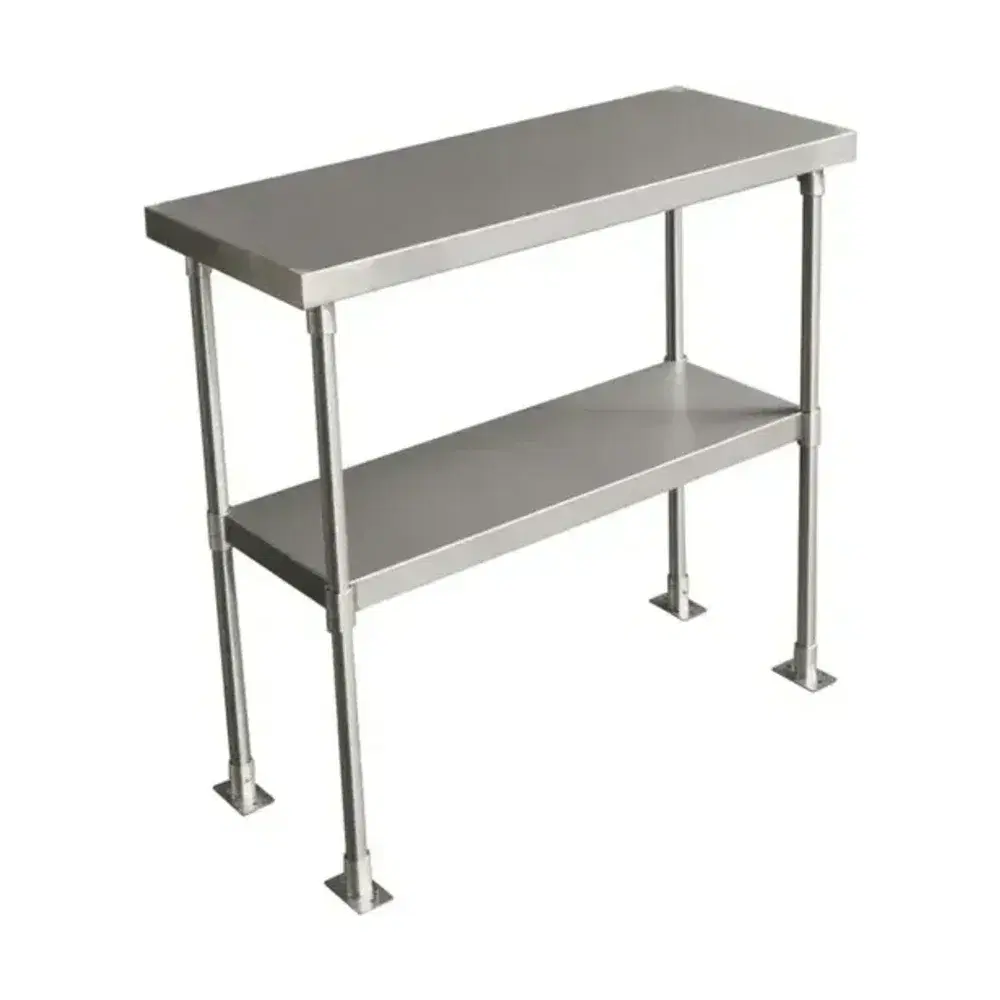 Prepline 14" x 27" x 32"H Stainless Steel Double Deck Overshelf
