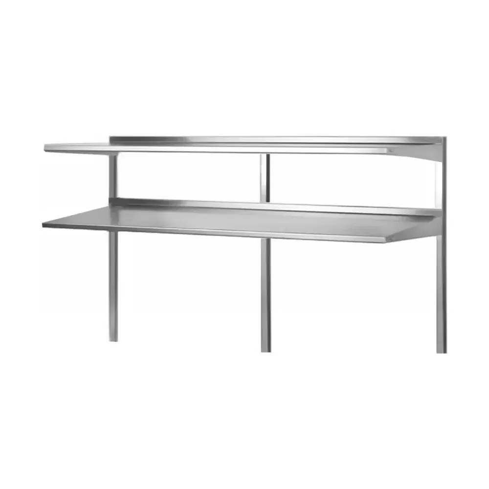 Prepline 14" x 71" x 47"H Stainless Steel Double Deck Overshelf