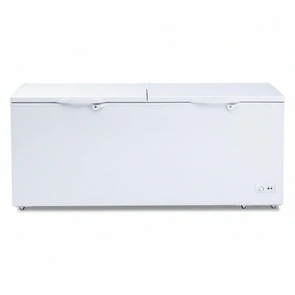 Platinum Frost Series 77" Chest Freezer, 2 Doors, Adjustable Thermostat, 24 Cu.ft, White