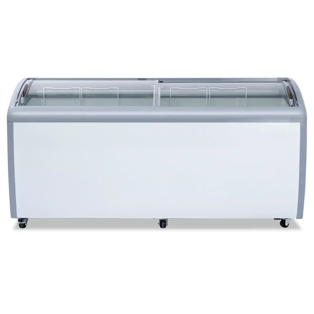 Platinum Frost Series 71" Ice Cream Display Freezer, Sliding Glass Door, 20 Cu.ft, White
