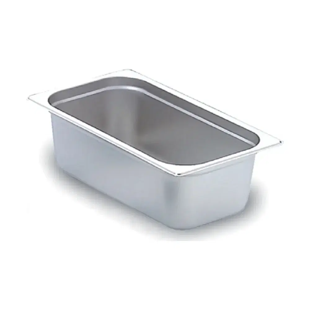 Prepline 1/3 Size 4" Deep Steam Table / Hotel Pan, Stainless Steel, 24 Gauge