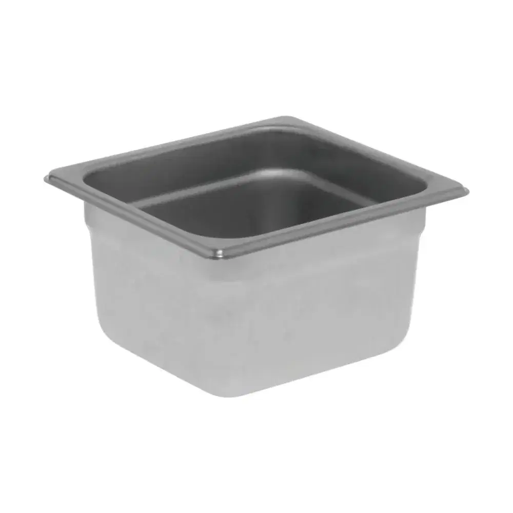 Prepline 1/6 Size 4" Deep Steam Table / Hotel Pan, Stainless Steel, 24 Gauge