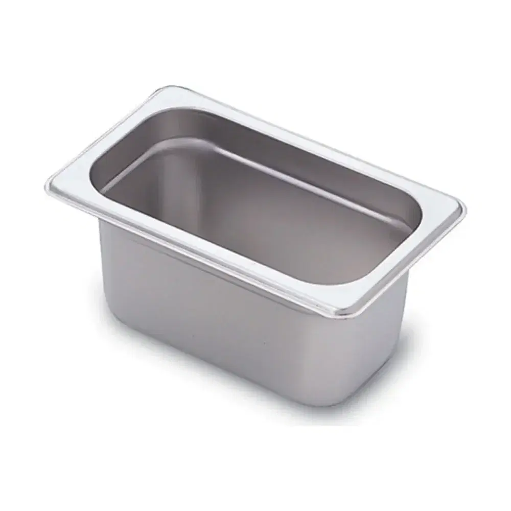 Prepline 1/9 Size 4" Deep Steam Table / Hotel Pan, Stainless Steel, 24 Gauge