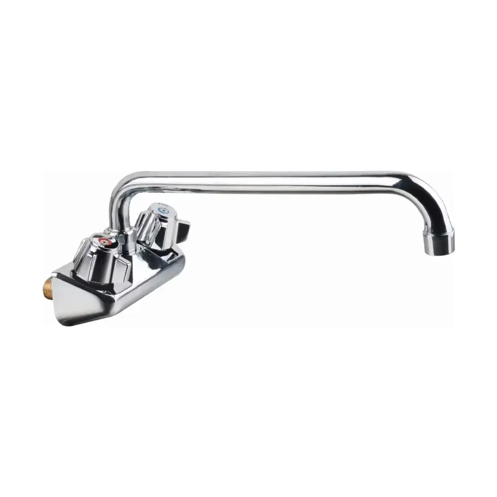 Prepline 10" Swing Spout Wall Mount Faucet, 4" Center