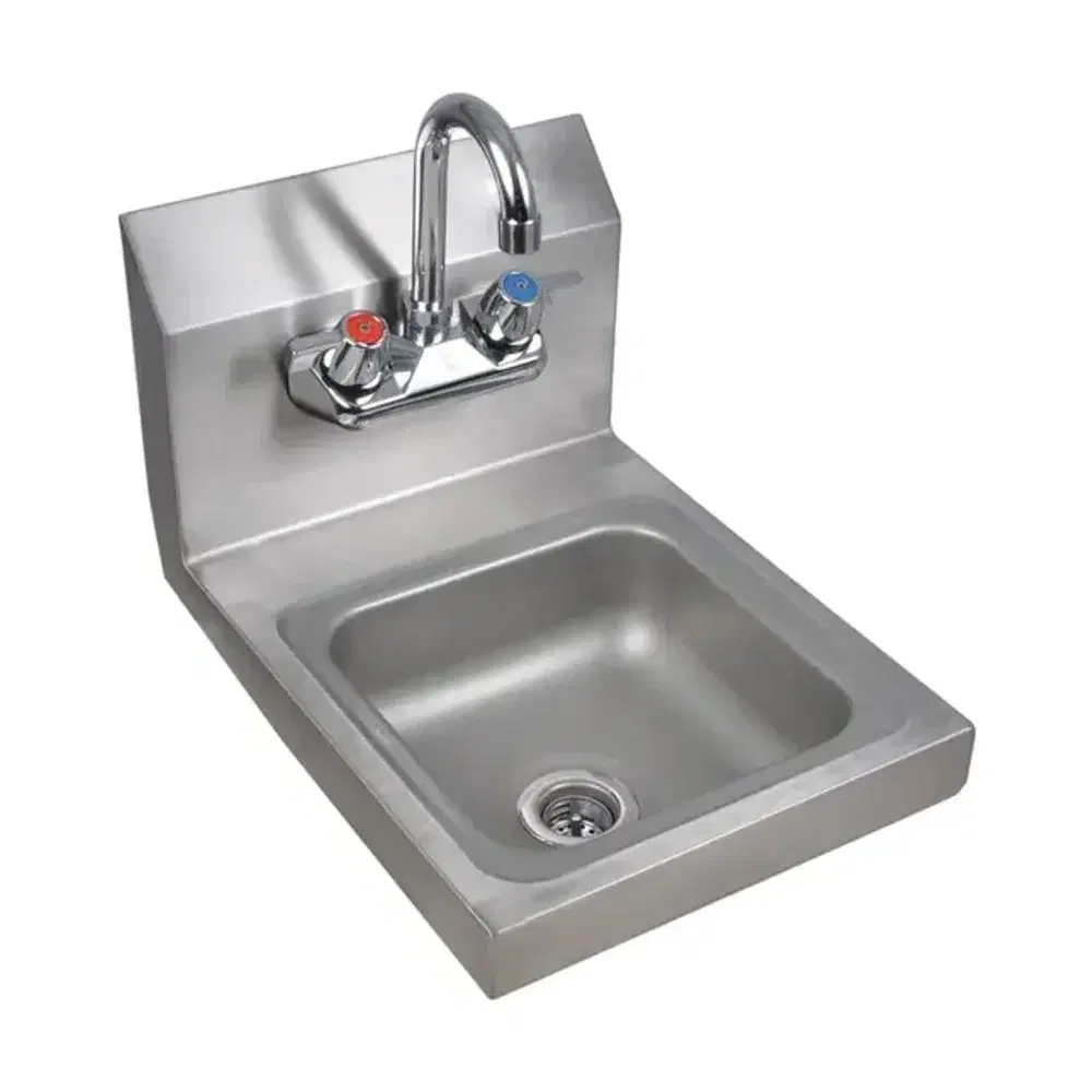 Prepline 12" x 16" Hand Sink with Faucet, Wall Mounted