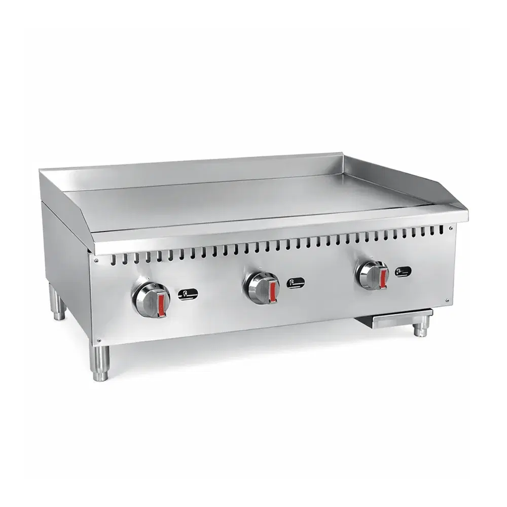 Prepline 36" Countertop Gas Griddle, Manual Controls, Natural Gas, 90,000 BTU