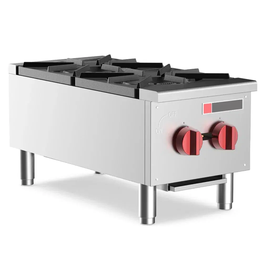 ProKitchen Series 12" Gas Hotplate, 2 Burners, 50,000 BTU - Convertible