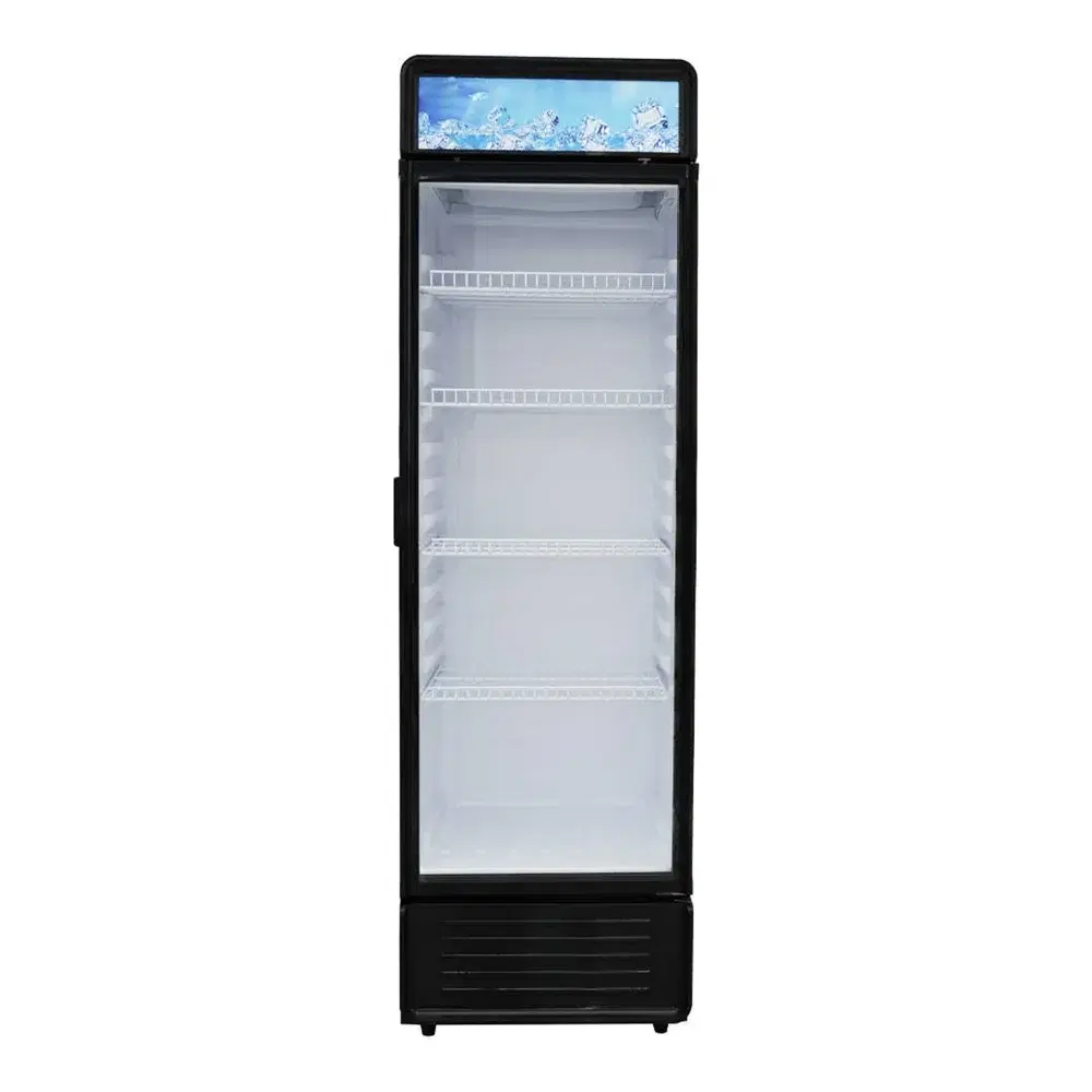 ProKitchen Series 22" Reach-In Merchandiser Refrigerator, 1 Glass Swing Door, Black, 1 Year Warranty