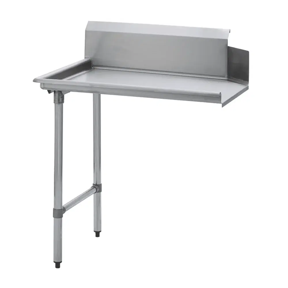ProKitchen Series 30"D x 36"L Left Side Clean Dishtable, 18 Gauge, 304 Stainless Steel, 10" Backsplash