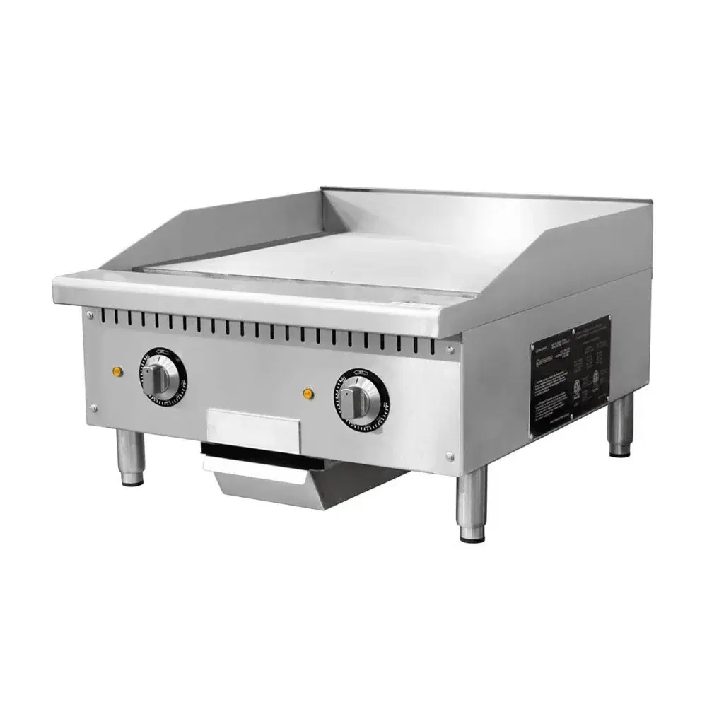 ProKitchen Series 24" Countertop Electric Griddle, Thermostatic, 208/240V, 1 Year Warranty
