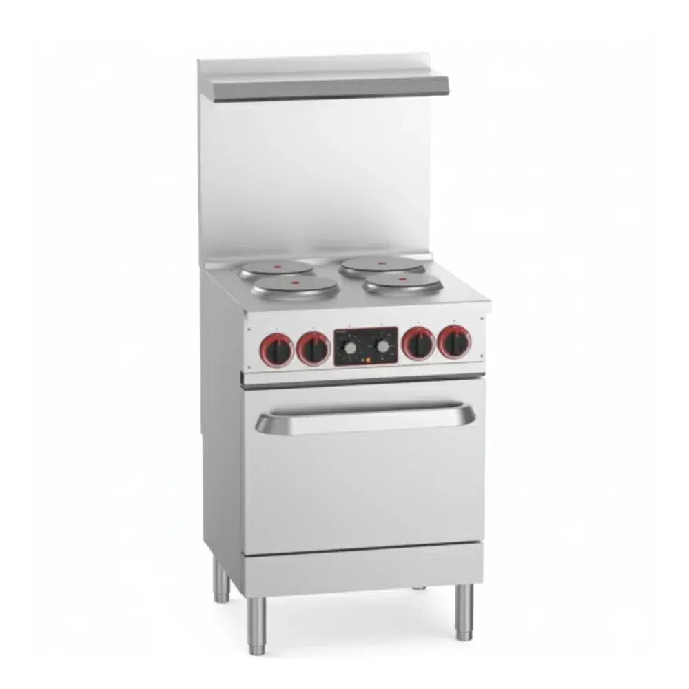 Cookline 24" Electric Range with 4 Burners, 240V