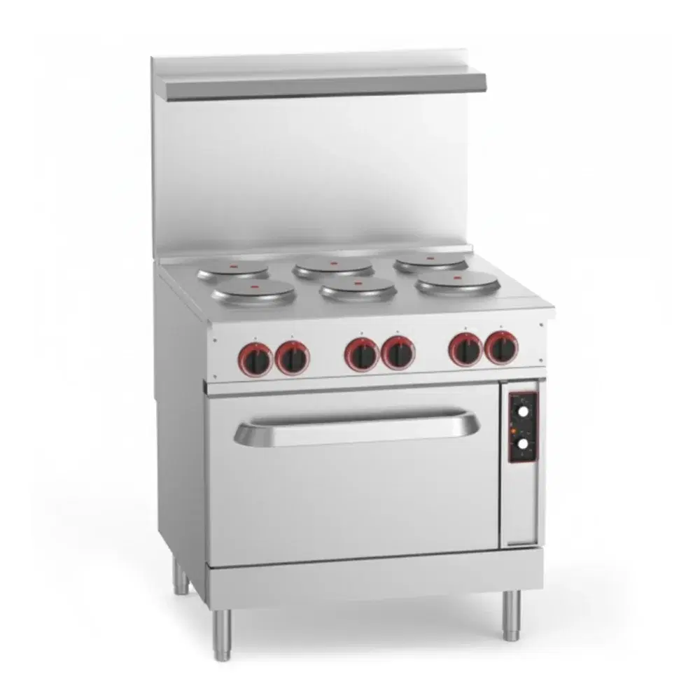 Cookline 36" Electric Range with 6 Burners, 208V