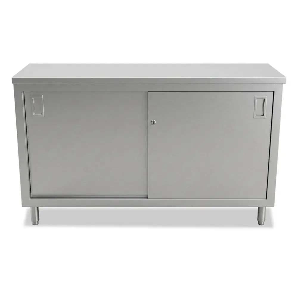 ProKitchen Series 18" x60" 16-Gauge Enclosed Base Stainless Steel Work Table with Adjustable Shelf