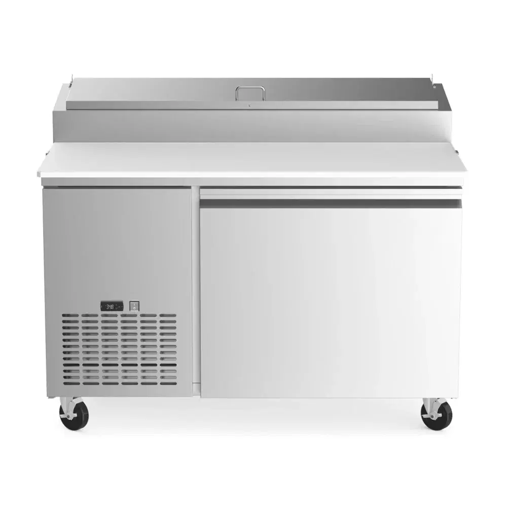 ProKitchen Series 44" Pizza Prep Table, Holds 5 Pans, 1 Door, Stainless Steel, 1 Year Warranty