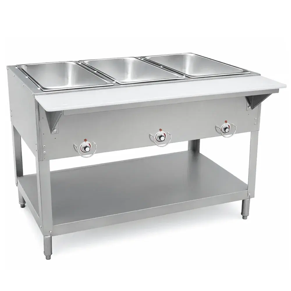 ProKitchen Series 44" Electric Hot Food Steam Table with Undershelf, 3 Open Well, 120V