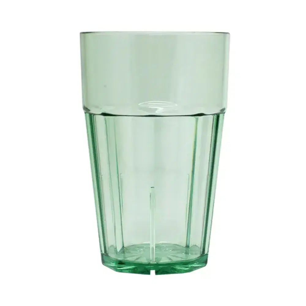 Thunder Group PLPCTB110GR 10 oz Diamond Tumbler Glass, Polycarbonate, Green