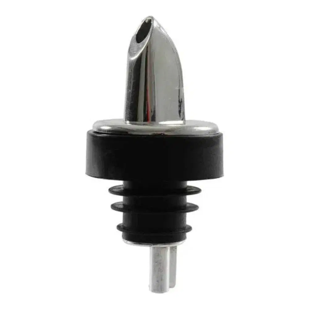 Thunder Group PLPR506S 2.75" Free Flow Liquor Pourer with Soft Collar For 750ml Bottle, Chrome