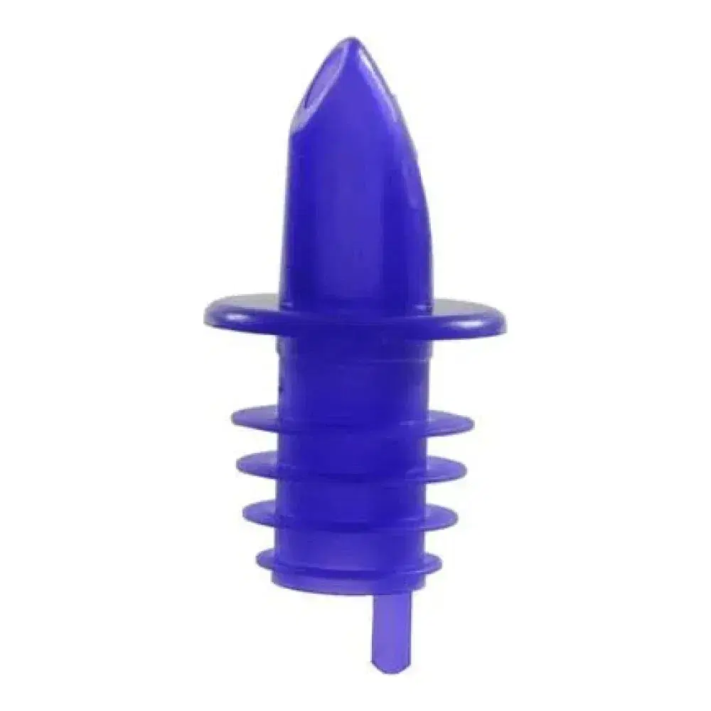 Thunder Group PLPR900BL 2.66" Free Flow Liquor Pourer For 750ml Bottle, Blue