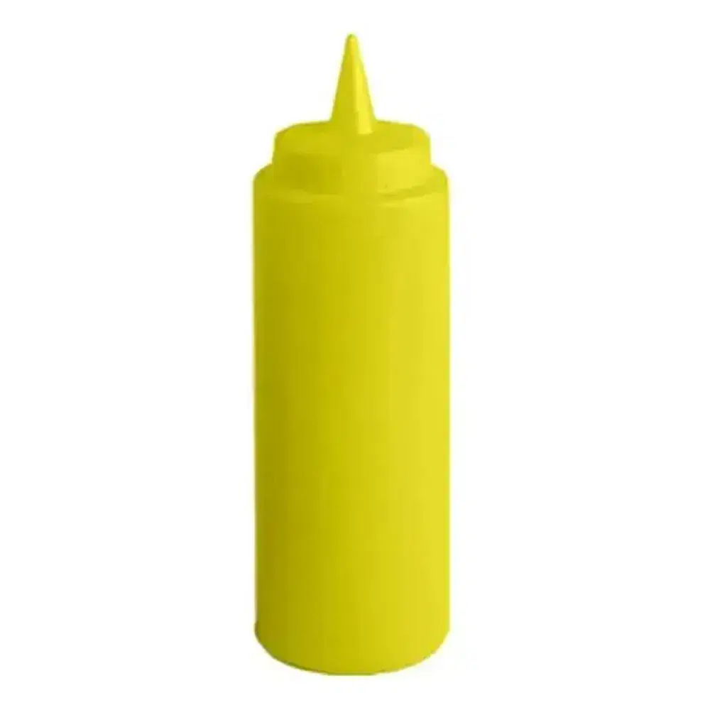 Thunder Group PLTHSB012Y 12 oz Polyethylene Yellow Squeeze Bottle