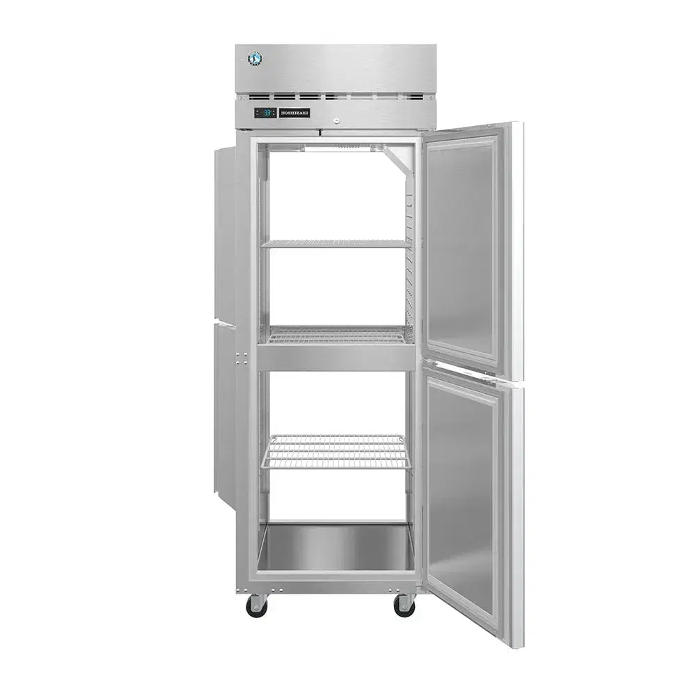 Hoshizaki PT1A-HS-HS 27.5" Steelheart Series Pass-Thru Refrigerator, 1 Section, Stainless Steel, 4 Right/Left Hinge Solid Doors, 115v