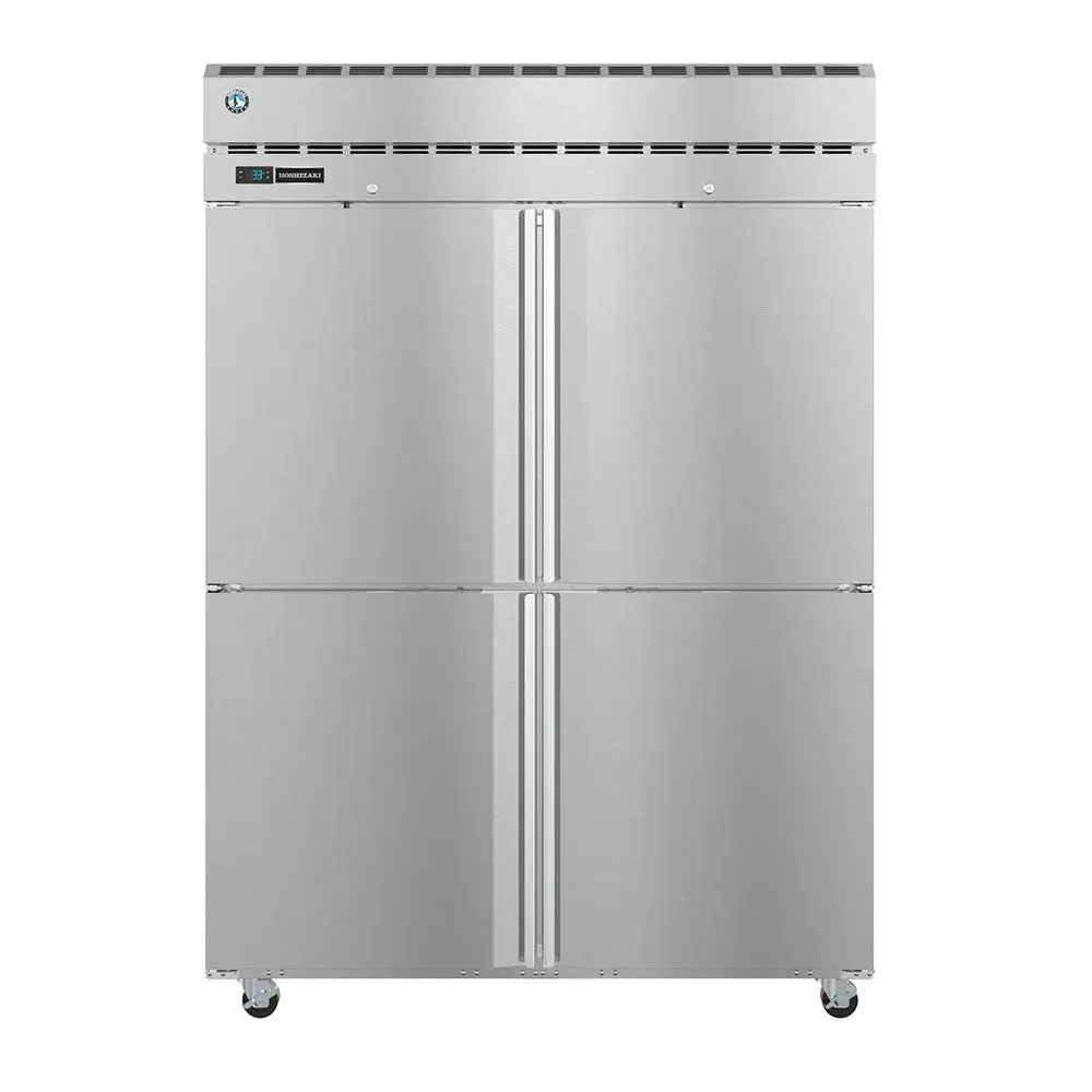 Hoshizaki PT2A-HS-HS 55" Steelheart Series Pass-Thru Refrigerator, 2 Section, Stainless Steel, 8 Left/Right Hinge Solid Doors, 115v