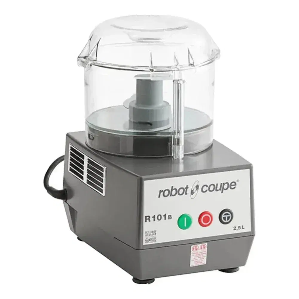 Robot Coupe R101BCLR Clear Batch Bowl Food Processor, 2.4 L, 3/4 HP, 120V