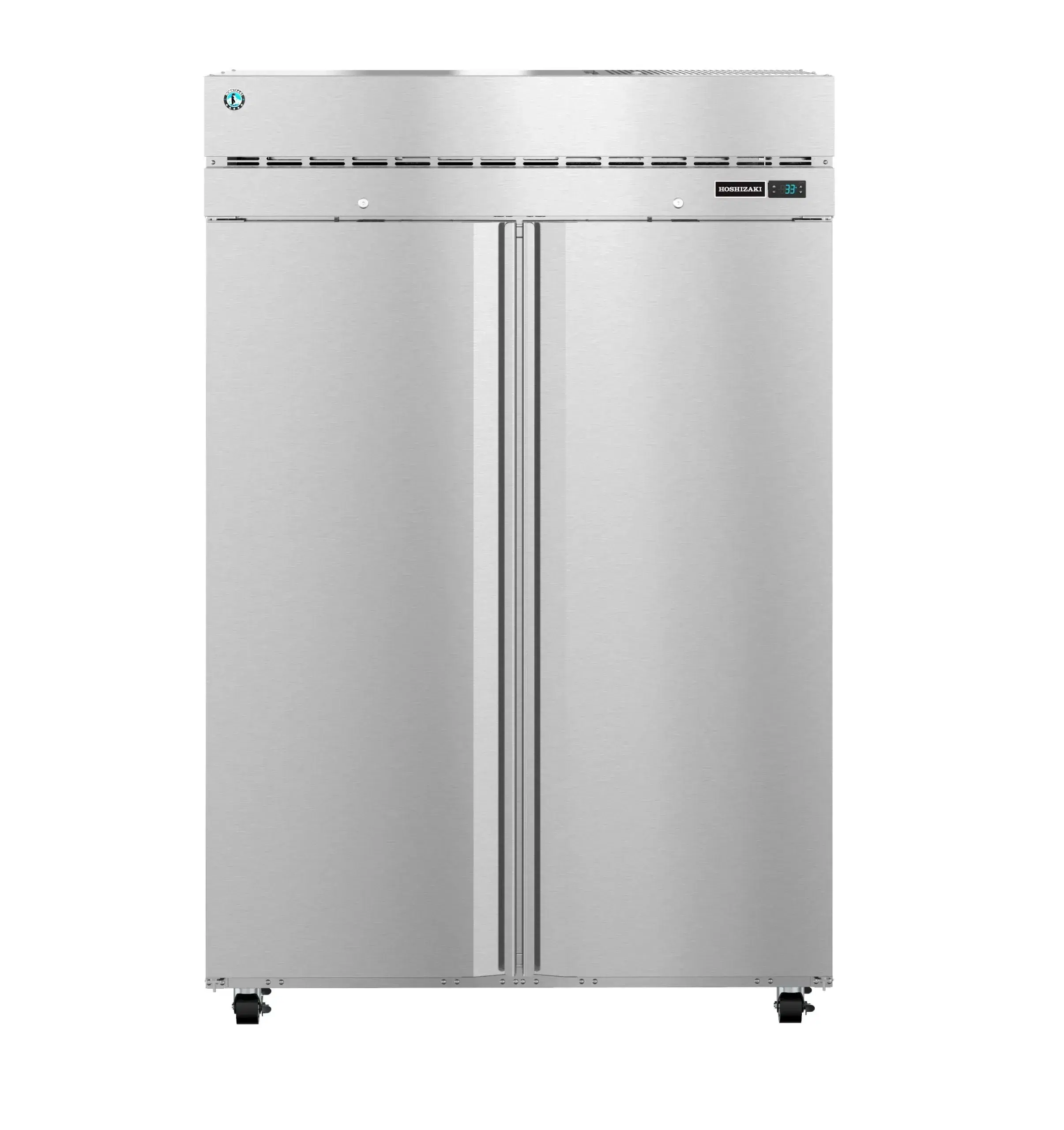 Hoshizaki R2A-FSN 52" Steelheart Series Reach In Refrigerator, 2 Section, Stainless Steel, 2 Left/Right Hinge Solid Doors, 115v