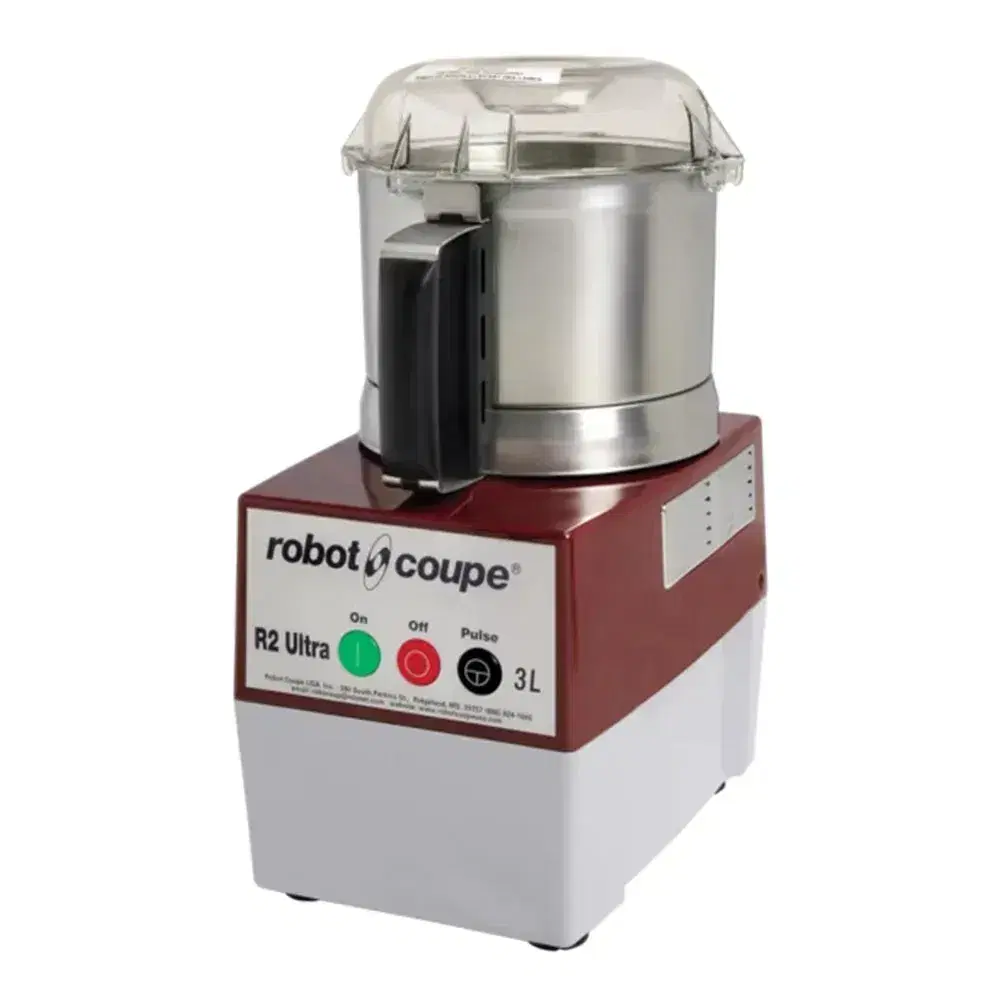 Robot Coupe R2UB Batch Bowl Food Processor, 3 L, Stainless Steel, 1 HP, 120V
