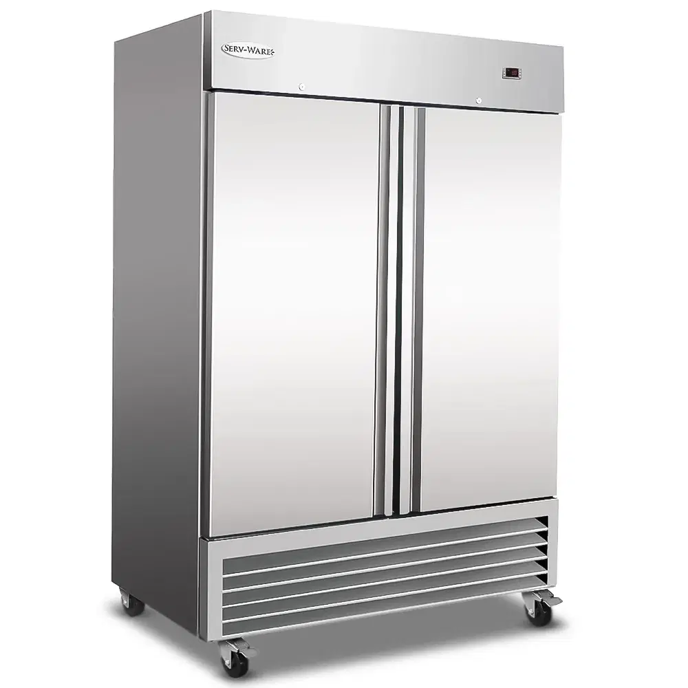 Serv-Ware RF2-HC 54" Reach-In Freezer, 2 Doors, Stainless Steel, 49 cu.ft.