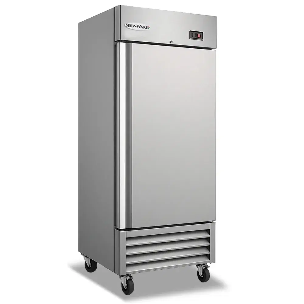 Serv-Ware RR1-HC 27" Reach-In Refrigerator, 1 Solid Door, Stainless Steel, 23 cu.ft., 115v/1ph