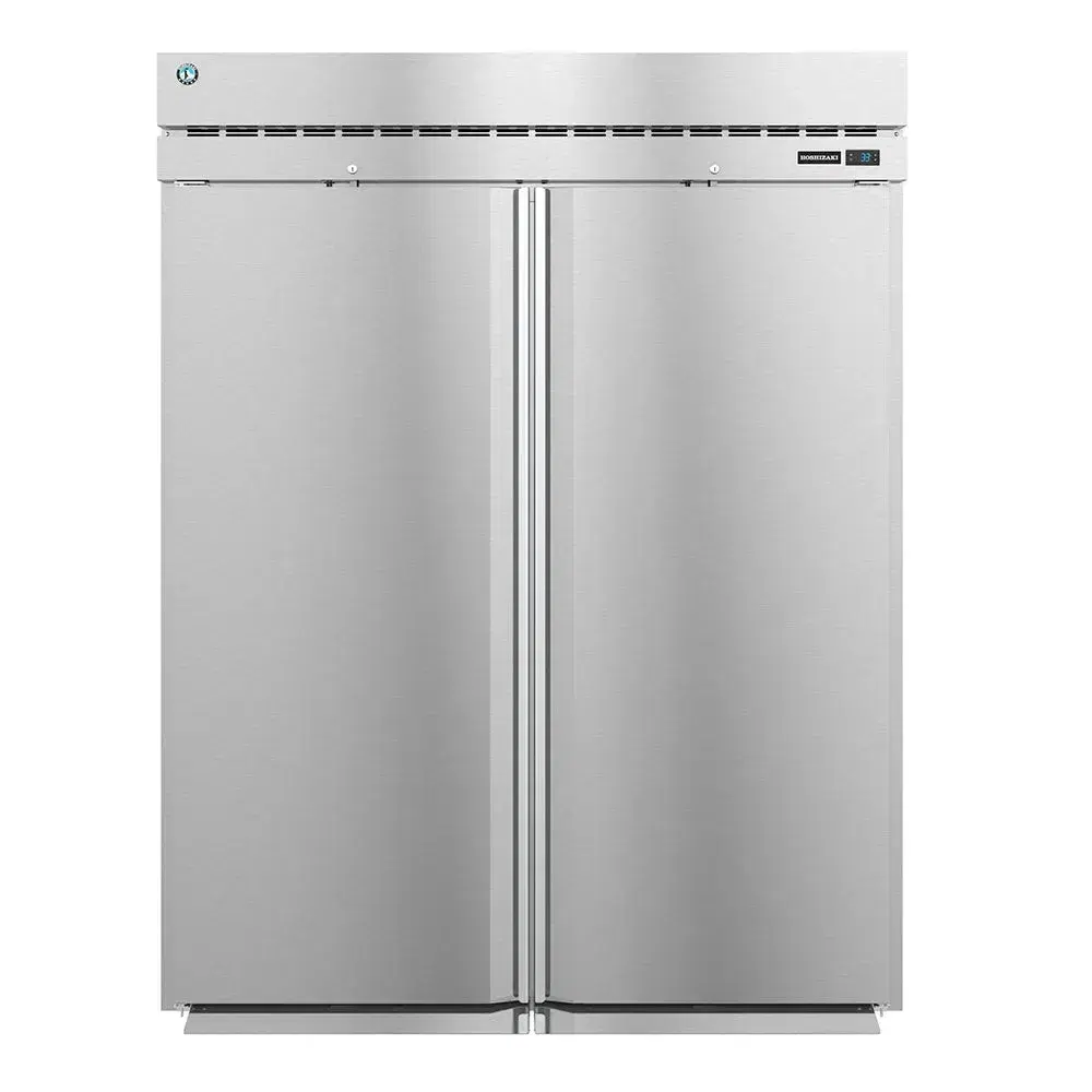 Hoshizaki RT2A-FS-FS 68" Steelheart Series Roll Thru Refrigerator, 2 Section, Stainless Steel, 4 Left/Right Hinge Solid Doors, 115v