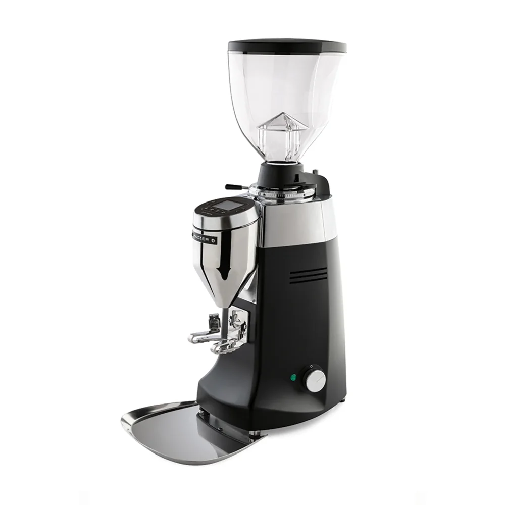 Mazzer Robur S Electronic 3.5 lbs On-Demand Espresso Grinder, 500 RPM, Matt Black