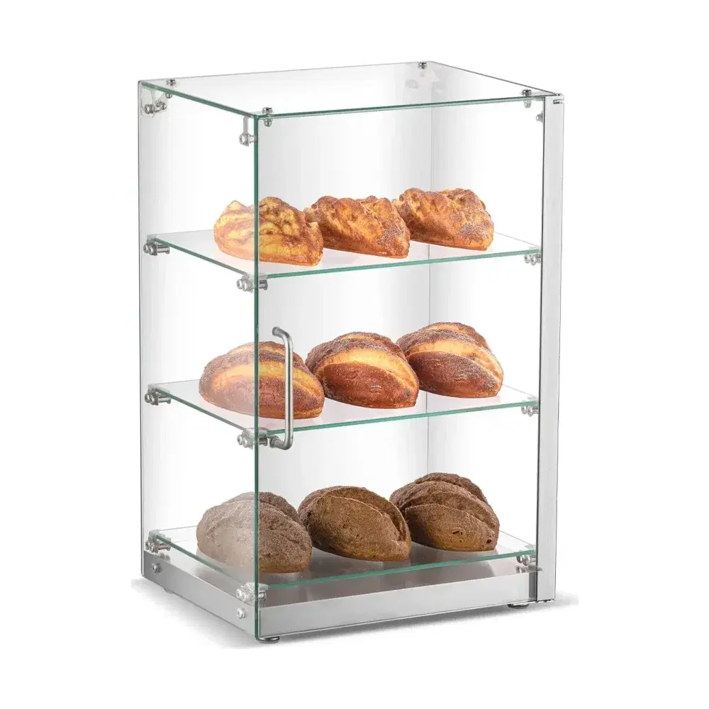 Marchia 22” Straight Glass Countertop Dry Food Display Case, 16” High